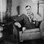 Here’s a fellow reading the May 1939 number of Dime Mystery Magazine. Here’s a fellow reading the May 1939 number of Dime Mystery Magazine.