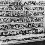 Based on the Time magazine cover in the lower left, this photo may have been taken in late April 1941. Several of the pulp magazines displayed on the rack have cover dates for May, June or Summer 1941. Based on the Time magazine cover in the lower left, this photo may have been taken in late April 1941. Several of the pulp magazines displayed on the rack have cover dates for May, June or Summer 1941.