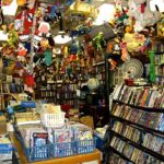 Bonnett’s Books in Dayton, Ohio, is packed with books, comics, DVDs, pulps, magazines and hundreds of knicknacks hanging from the ceiling or on the countertops.