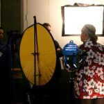 A group from Galaxy Press, publishers of new reprints of L. Ron Hubbard works, interviewed Pulpcon attendees, including Pulpcon’s Don Ramlow, for a documentary.